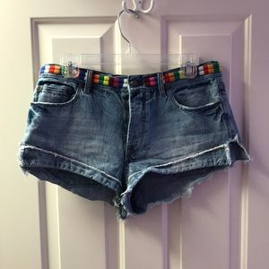 Free People Jean Shorts